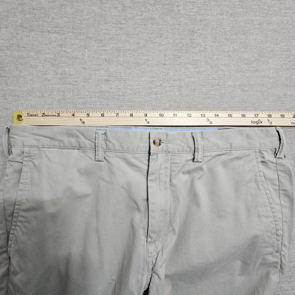 Polo Ralph Lauren Chino Pants Mens 36x32 Khaki Tan Stretch Straight Fit Cotton